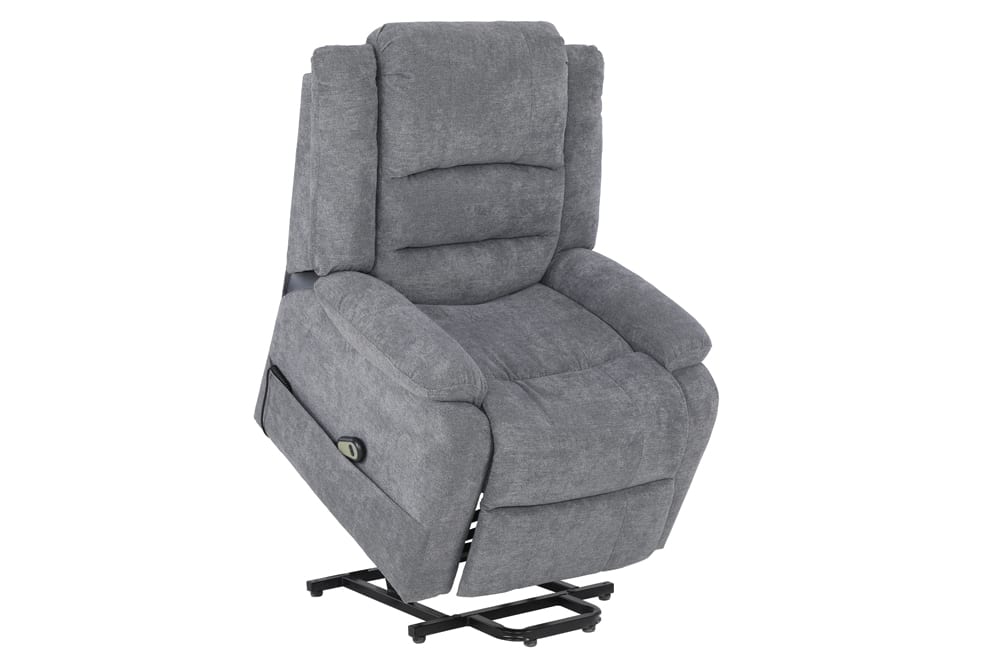 POWER RECLINER LIFT CHAIR WITH FABRIC - SOFT CHARCOAL