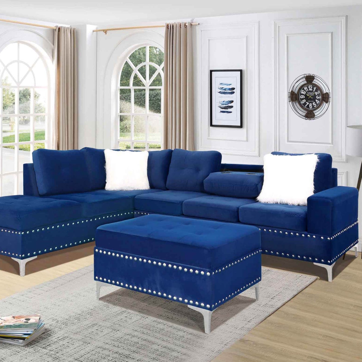 Conley Sectional - Velvet