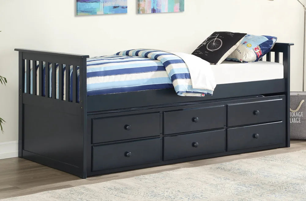 Captain Trundle Bed with Drawers