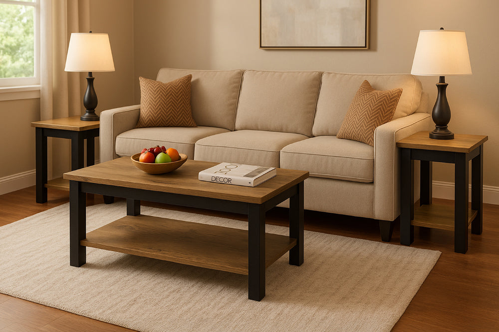 Union Rustic Zanna 3 Piece Coffee Table Set