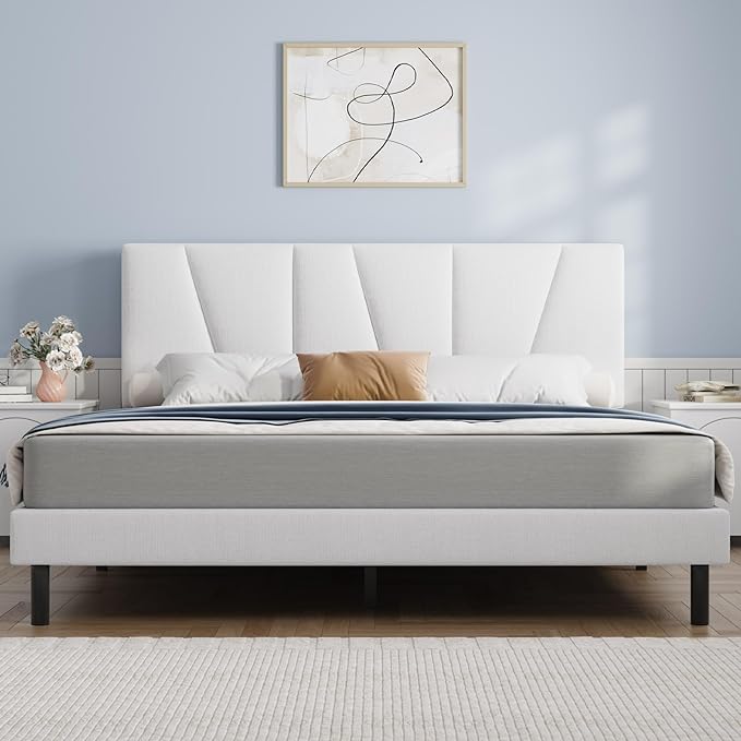 Elegant Upholstered Platform Bed