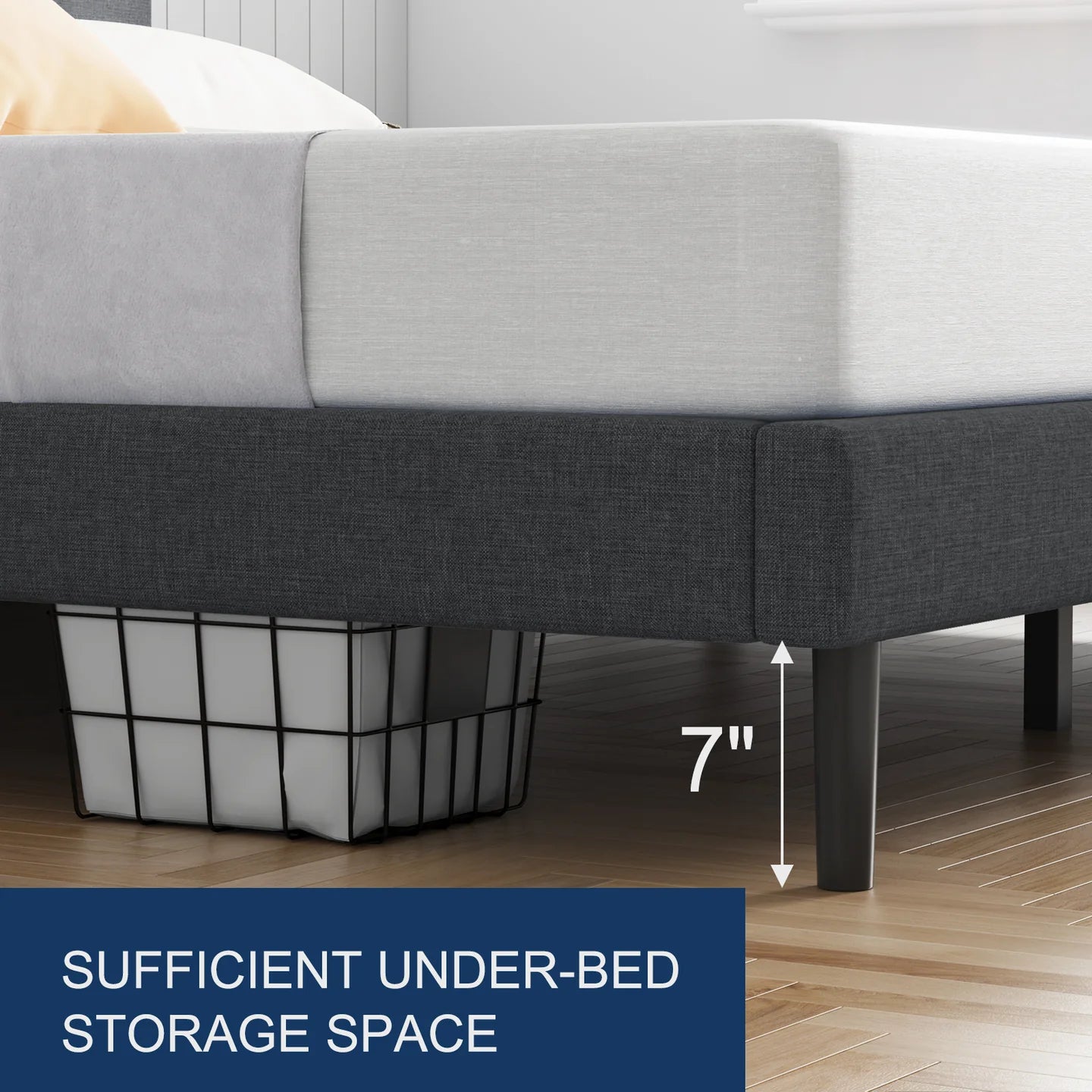 Elegant Upholstered Platform Bed