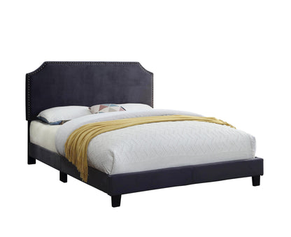Deryck Upholstered Velvet Bed Frame