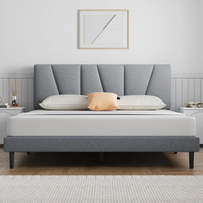 Elegant Upholstered Platform Bed