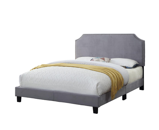 Deryck Upholstered Velvet Bed Frame