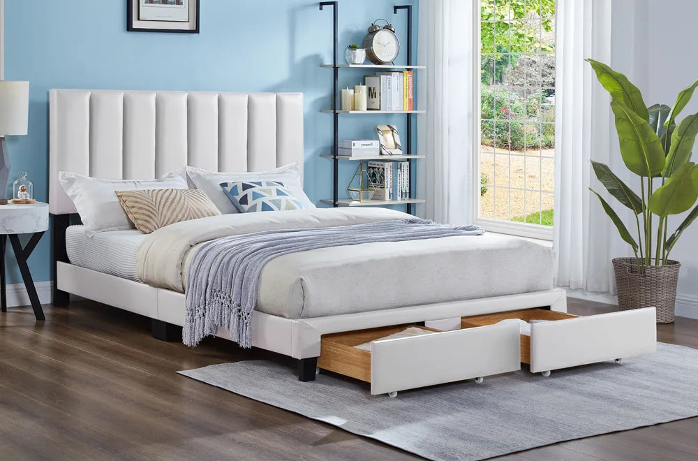 T2120 Bedframe Platform Bed w/ Storage Drawers