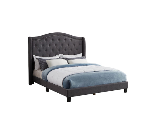 Linen Fabric Upholstered Bed