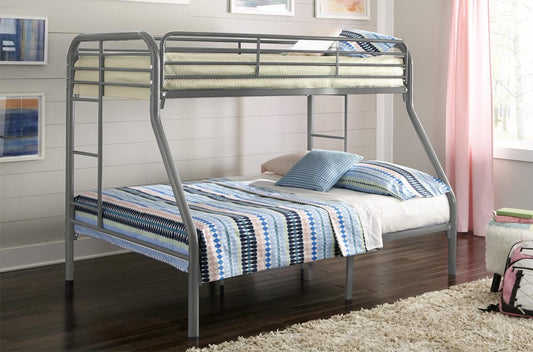Metal Twin Over Double Bunk Bed