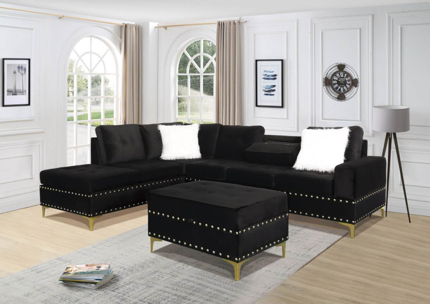 Conley Sectional - Velvet