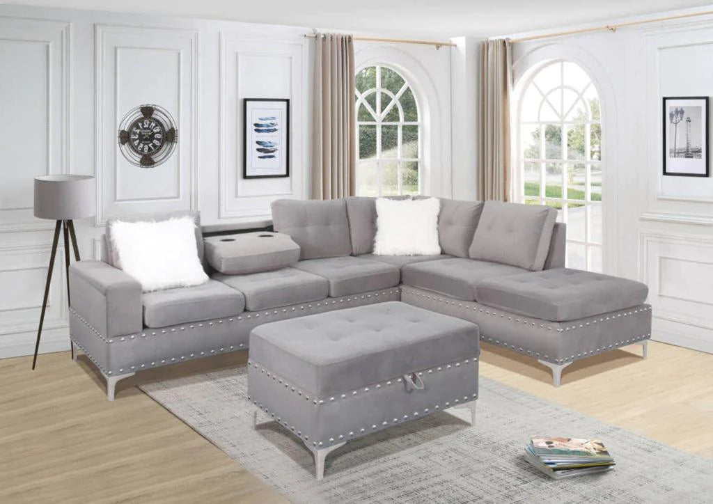 Conley Sectional - Velvet