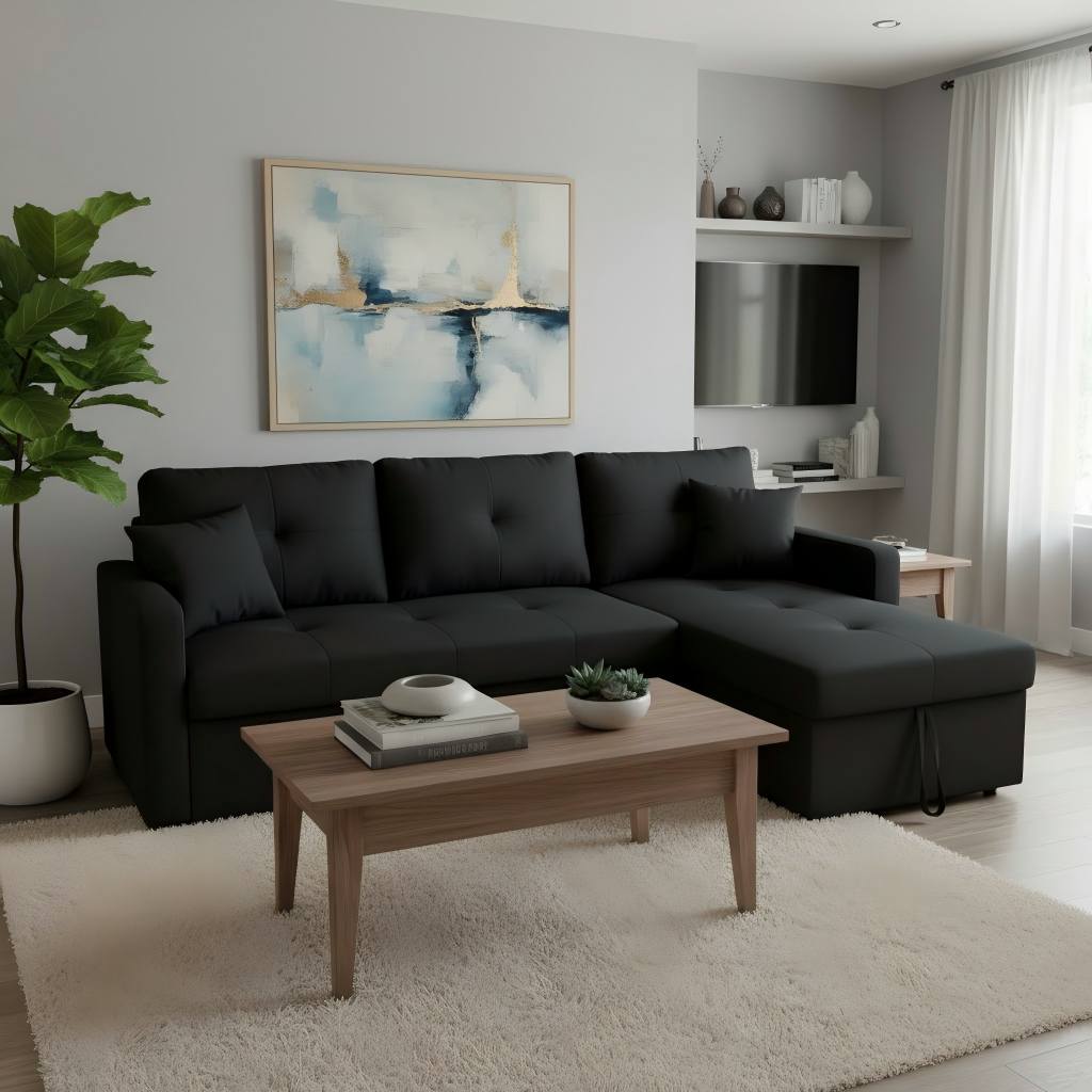 Pull-Out Sectional Sofa Bed