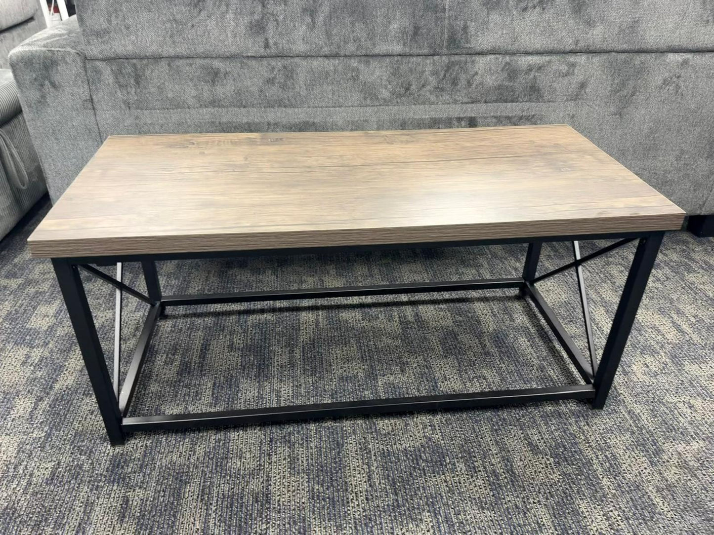 Cruz Taupe Wood 3-Piece Coffee Table Set