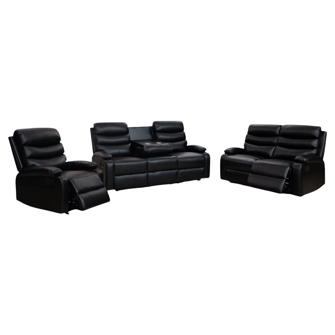 Recliner Set - 3 Piece with Air Leather