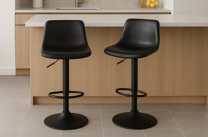 Black Leatherette Bar Stool