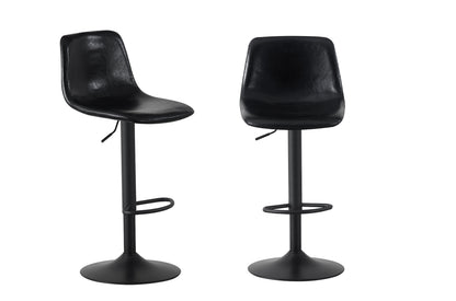 Black Leatherette Bar Stool