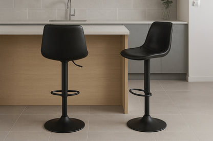 Black Leatherette Bar Stool