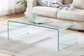 Luna Waterfall Glass Coffee Table