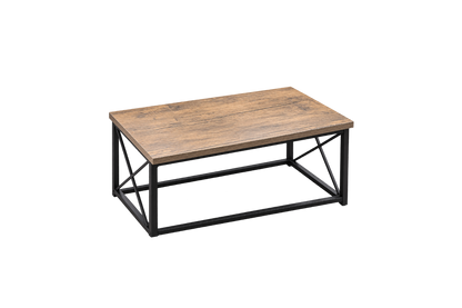 Cruz Taupe Wood 3-Piece Coffee Table Set