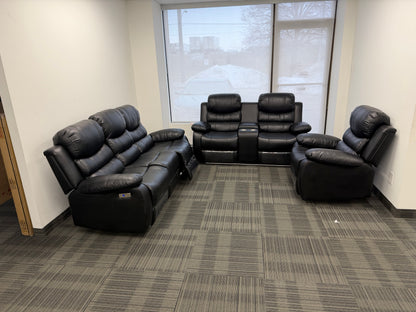 Recliner Set - 3 Piece with Air Leather
