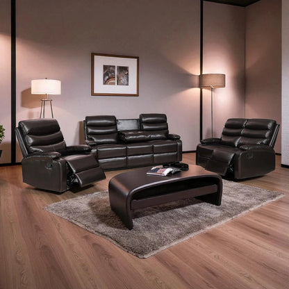 Recliner Set - 3 Piece with Air Leather
