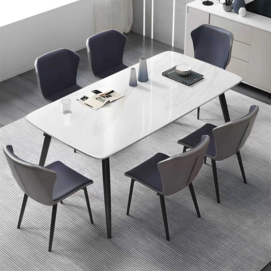 Aurora Sintered Stone Dining Table Set – 7 Piece