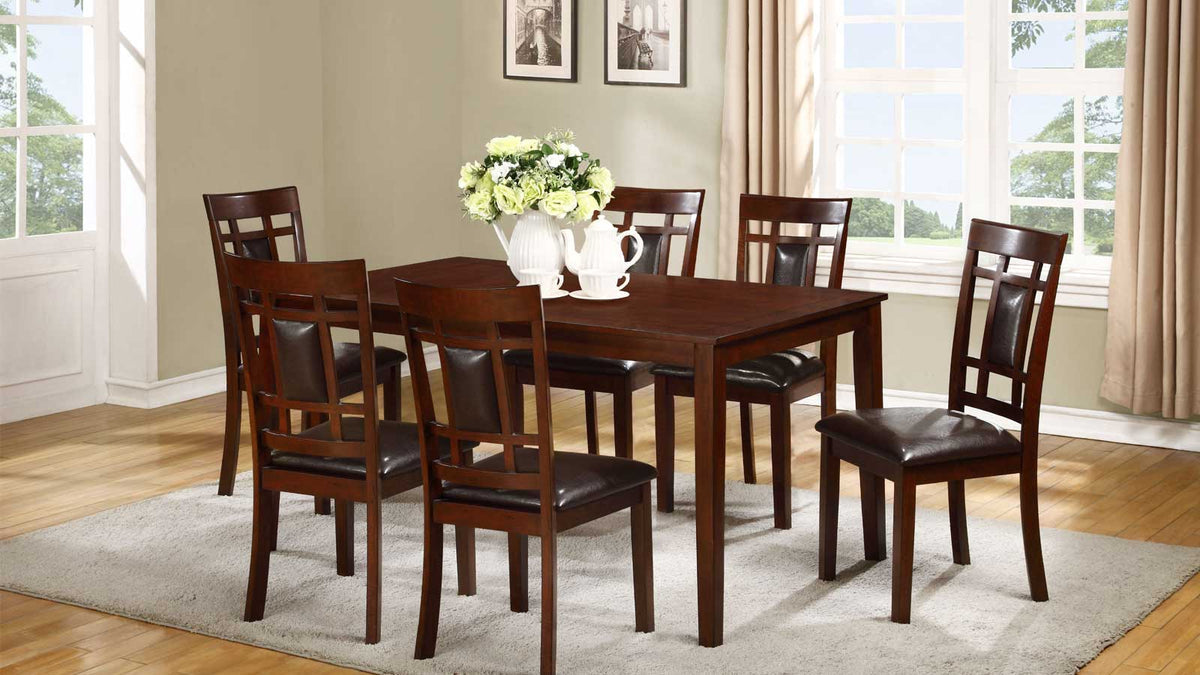 Modern Solid Wood 7-Piece Dining Set