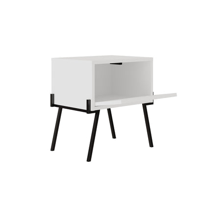 Modern Cane-Front Nightstand