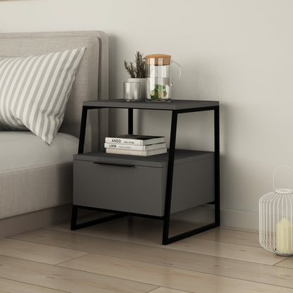 Modern 1-Drawer Nightstand