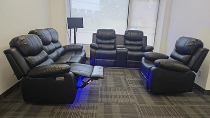 Recliner Set - 3 Piece with Air Leather