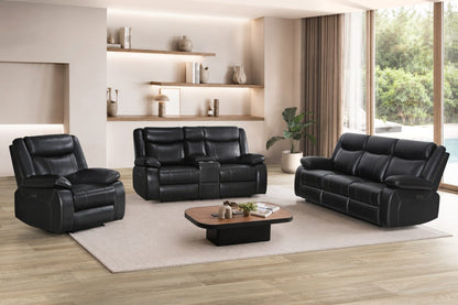 Milan Power Reclining Leather Sofa Set