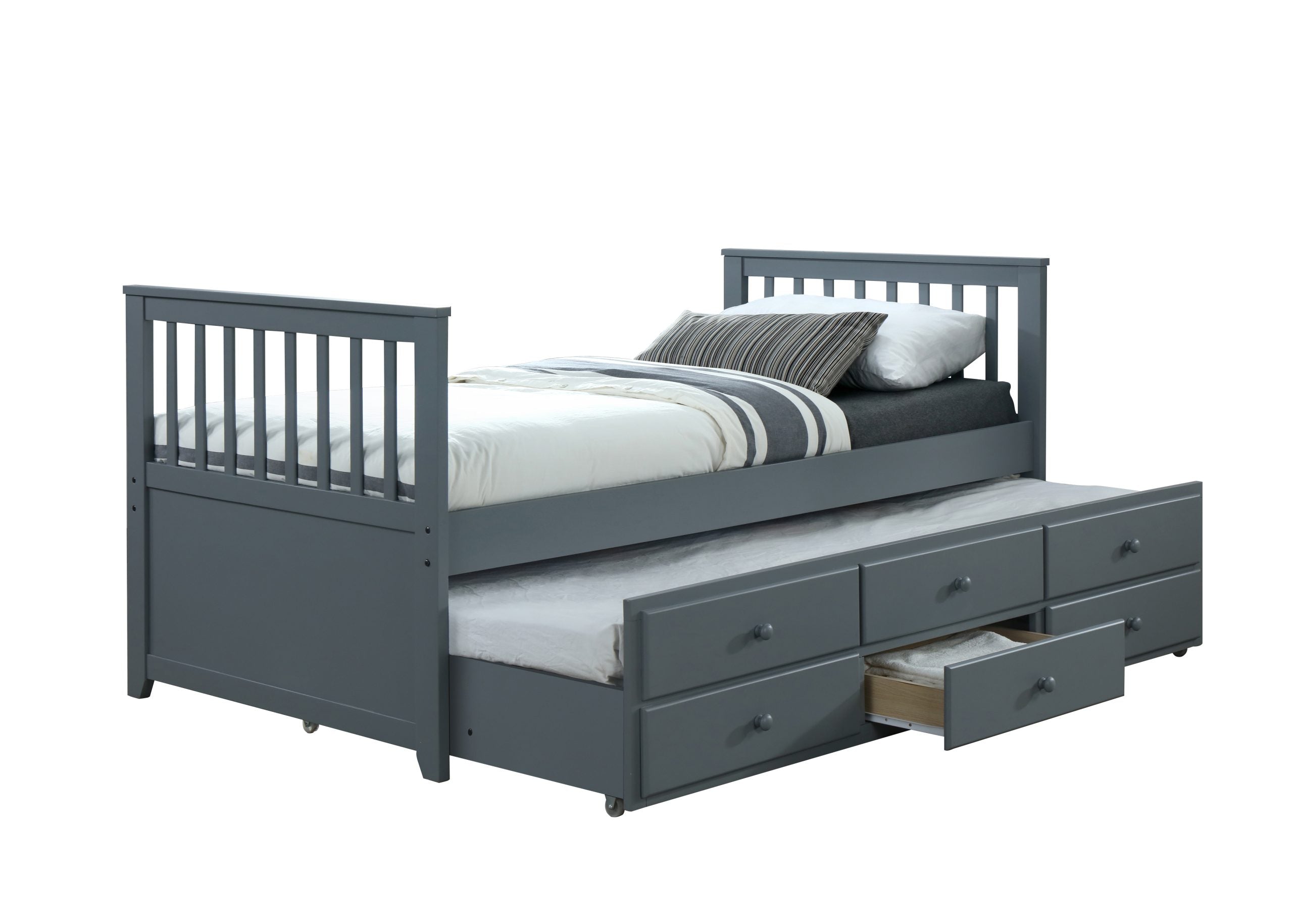 Captain Trundle Bed with Drawers – Cloud Comfort