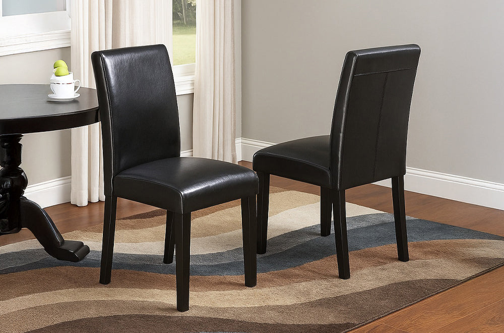 Grey Wood Parson Dining Set 5pc