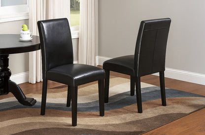 Grey Wood Parson Dining Set 5pc