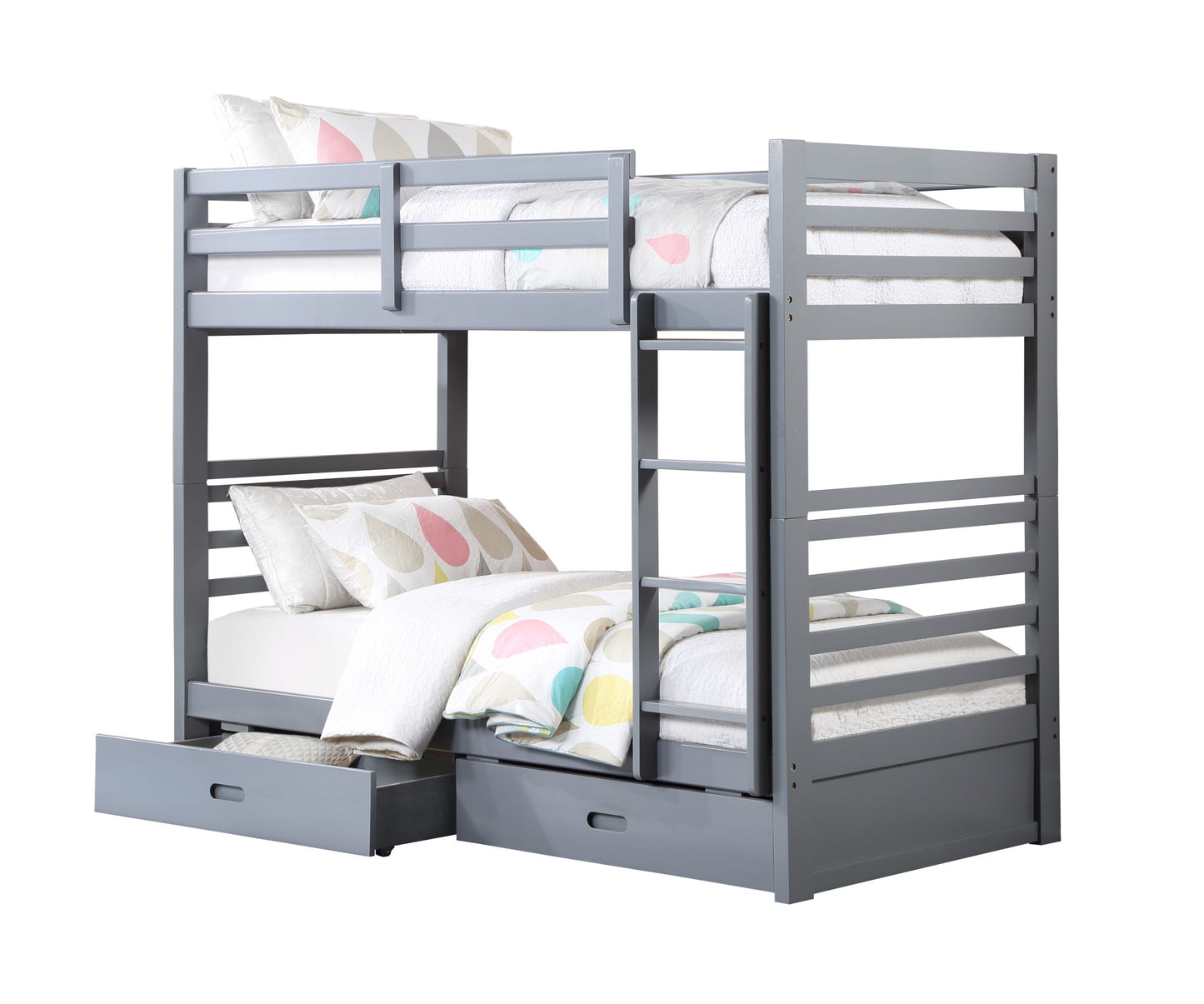 Twin Over Twin Storage Bunk Bed