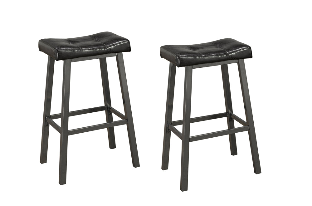 Espresso Saddle Counter Stool
