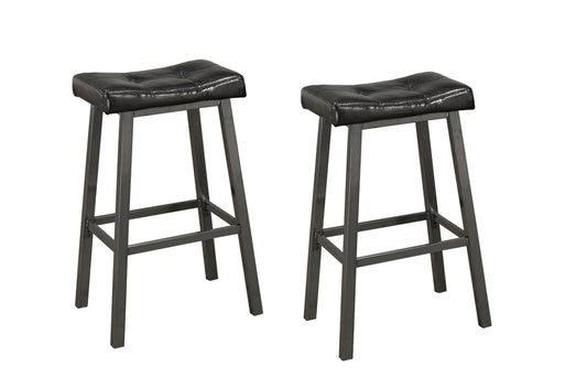 Espresso Saddle Counter Stool