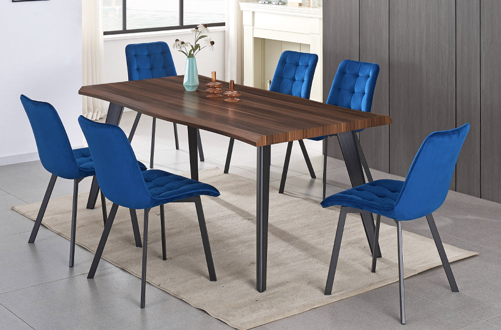 Walnut 7-Piece Dining