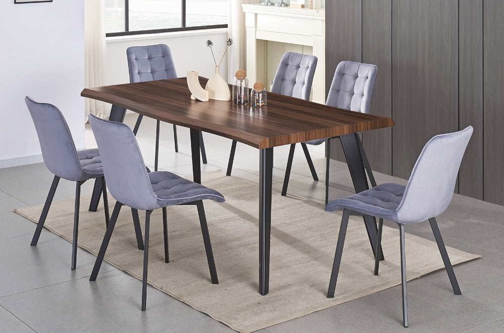 Walnut 7-Piece Dining