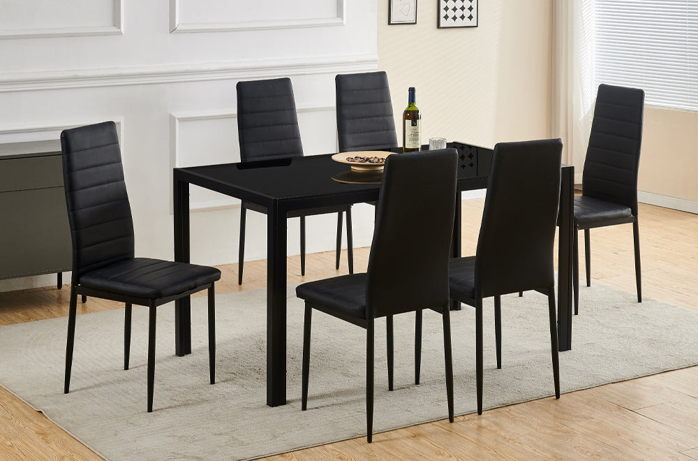 Onyx Modern 7-Piece Dining Set