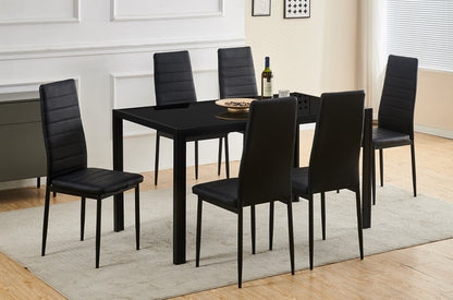 Onyx Modern 7-Piece Dining Set
