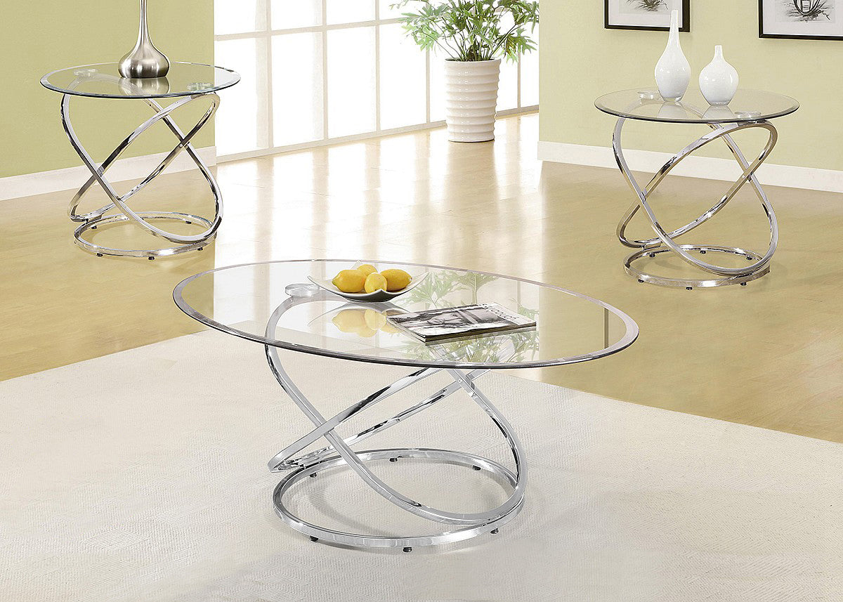 Oval Coffee Table Set