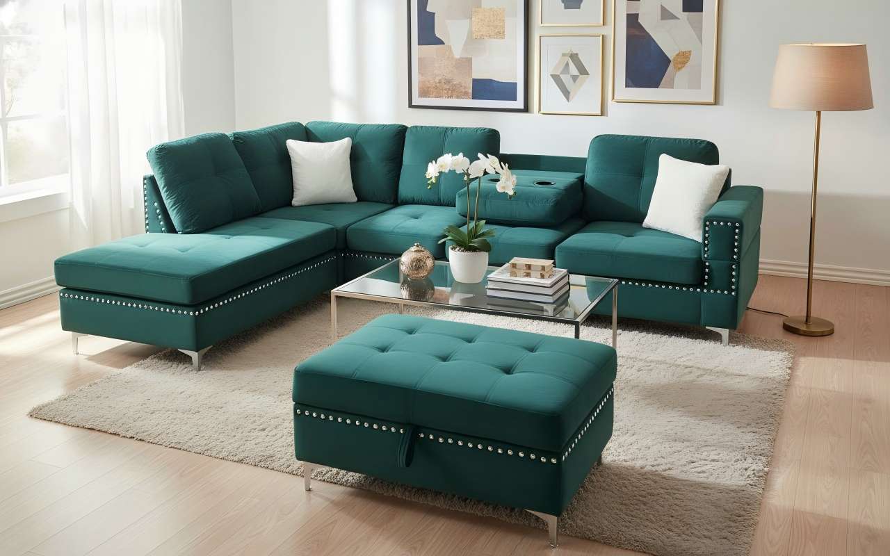 Conley Sectional - Velvet
