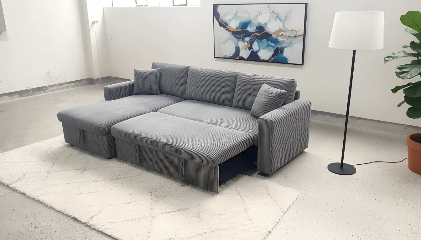 Elio Pull-Out Sectional Sofa Bed