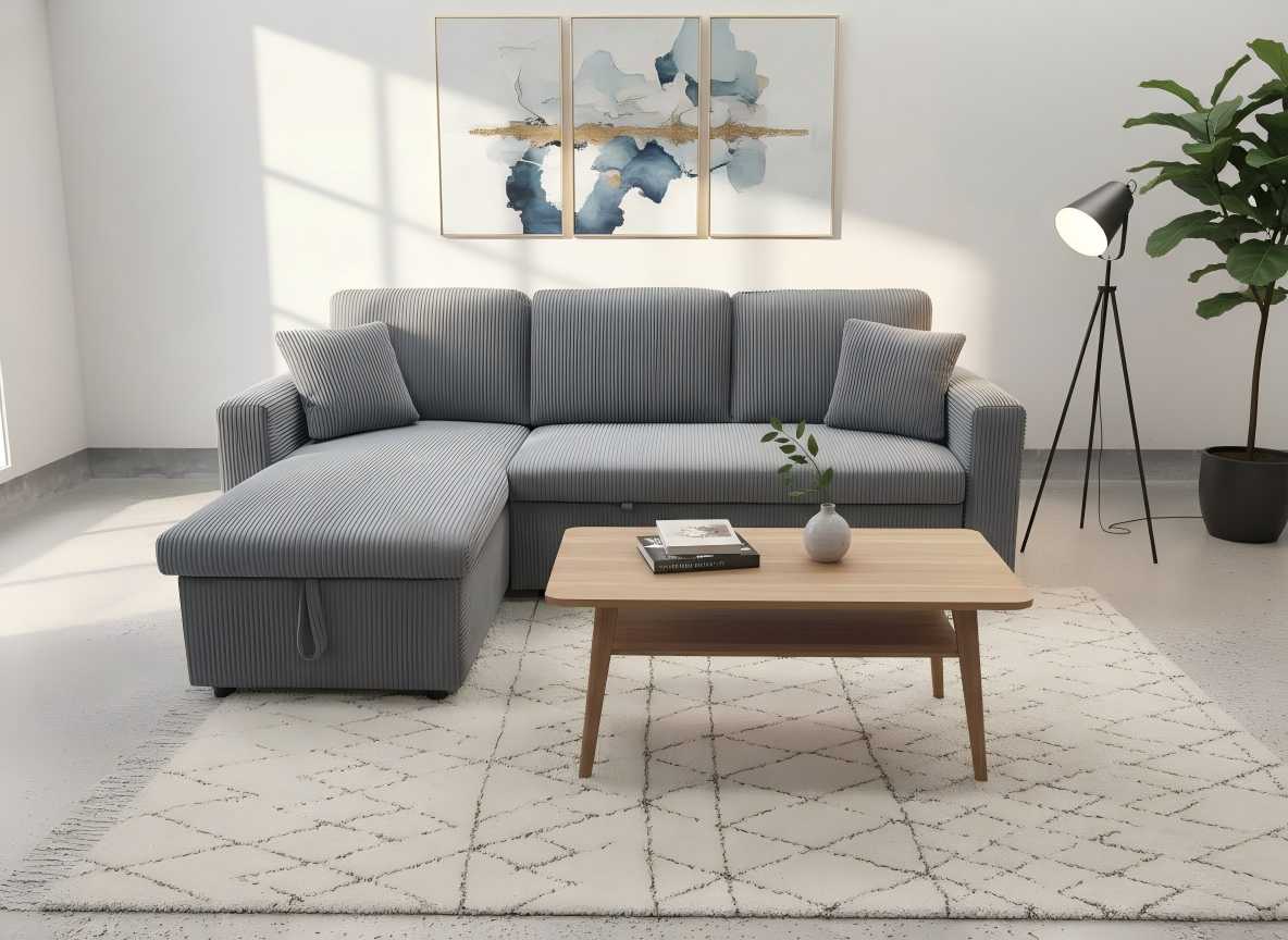 Elio Pull-Out Sectional Sofa Bed