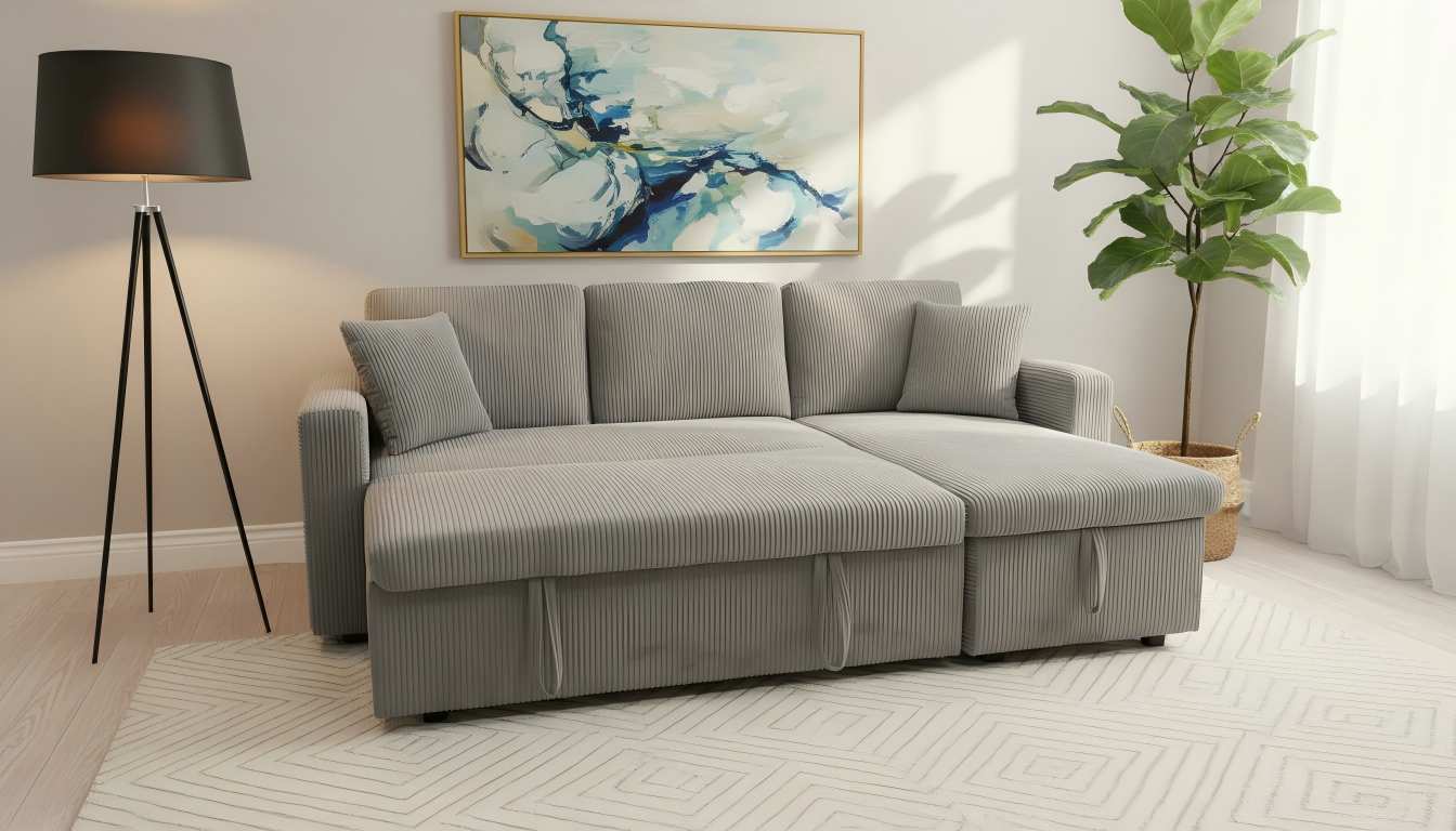 Elio Pull-Out Sectional Sofa Bed