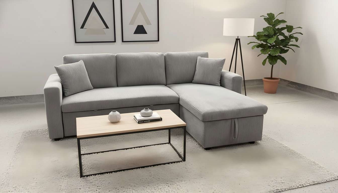 Elio Pull-Out Sectional Sofa Bed