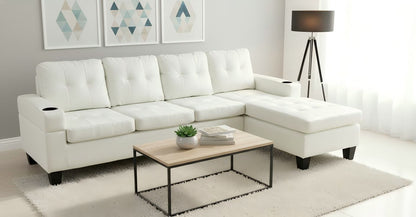 PU Leather 4 Seater Sectional Sofa