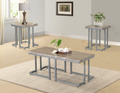 Driftline Grey Driftwood 3-Piece Coffee Table Set